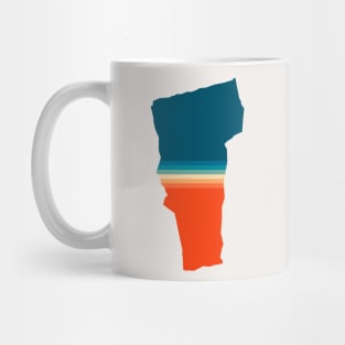 Vermont State Retro Map Mug